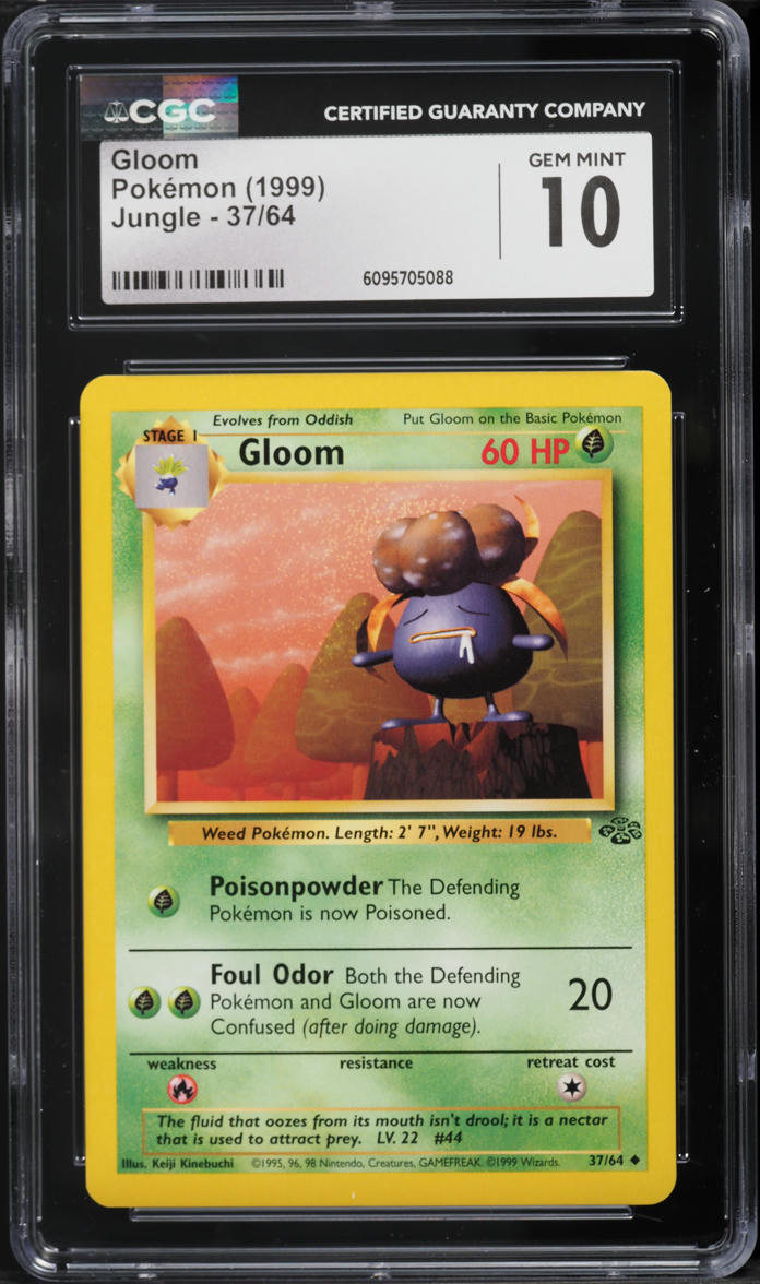 1999 Pokemon Jungle Gloom #37 CGC 10 GEM MINT