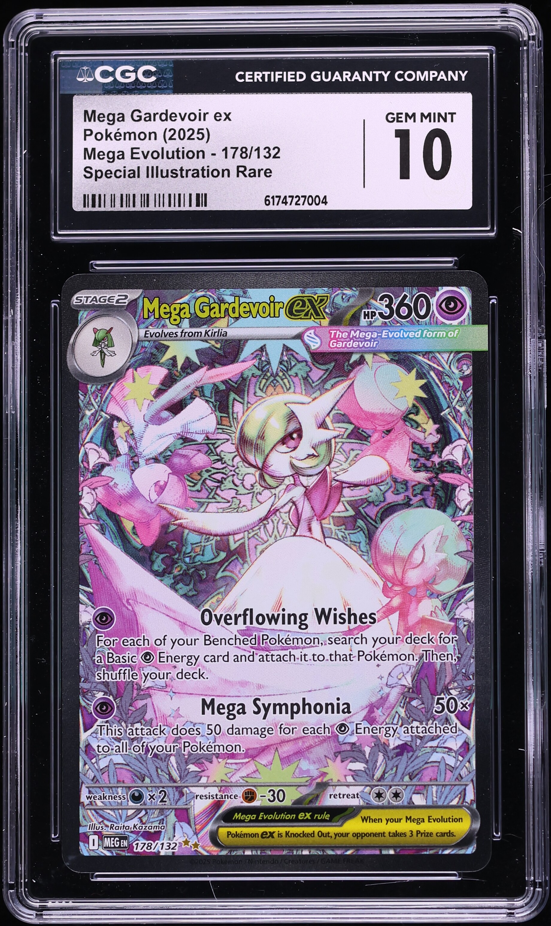 2025 Pokemon Mega Evolution SIR Mega Gardevoir EX #178 CGC 10 GEM MINT