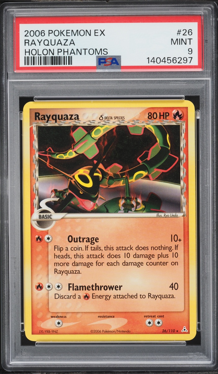2006 Pokemon EX Holon Phantoms Rayquaza #26 PSA 9 MINT