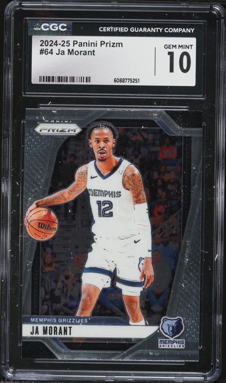 2024 Panini Prizm Groovy Ja Morant #27 PSA 10 GEM MINT on Fanatics
