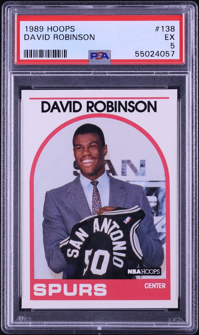 1989 Hoops David Robinson ROOKIE #138 PSA 5 EX