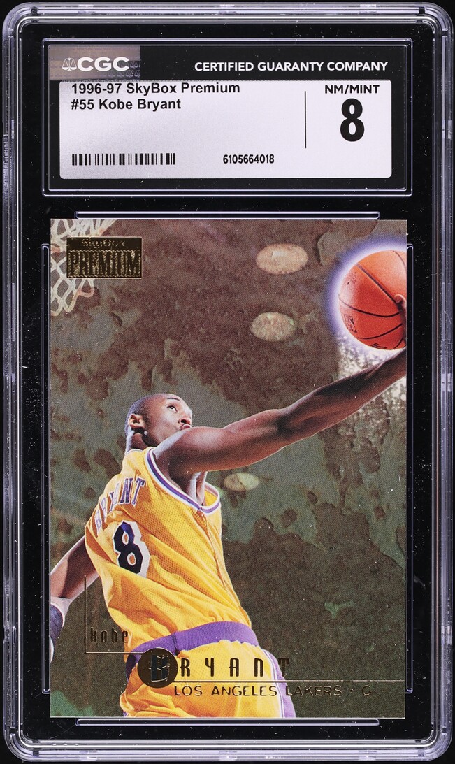 1996 Skybox Premium Kobe Bryant ROOKIE #55 CGC 8 NM-MT