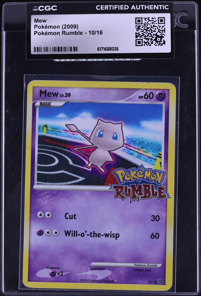 2009 Pokemon Platinum Rumble Mew #10 CGC AUTH
