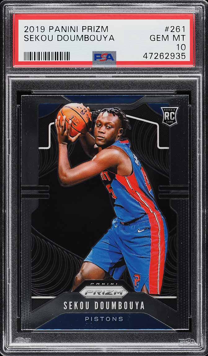 2019 Panini Prizm Sekou Doumbouya ROOKIE #261 PSA 10 GEM MINT