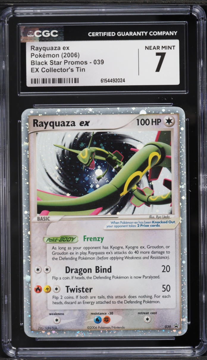 2006 Pokemon Black Star Promo Holo Rayquaza #39 CGC 7 NRMT