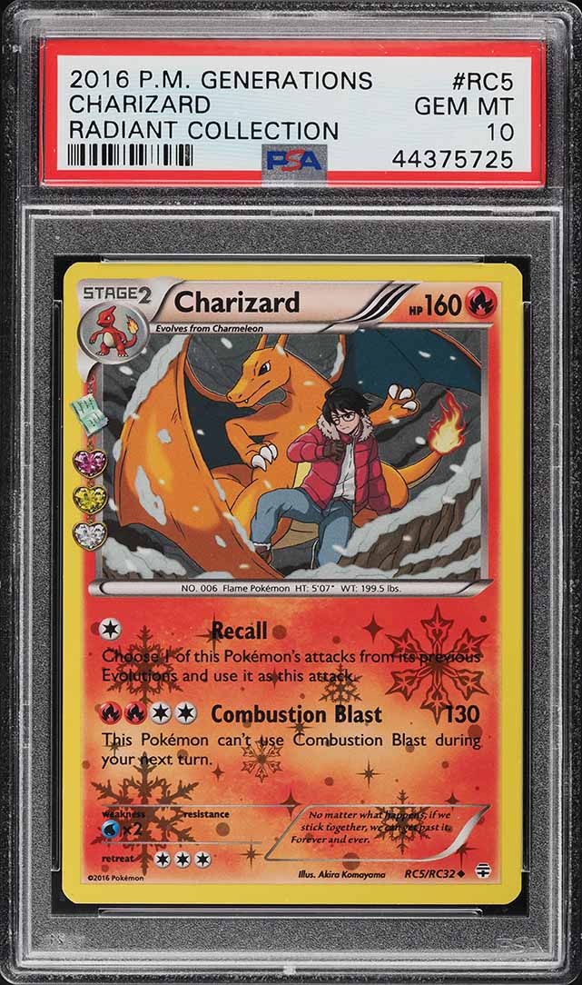 2016 Pokemon XY Generations Radiant Collection Charizard #RC5 PSA 10 GEM MINT