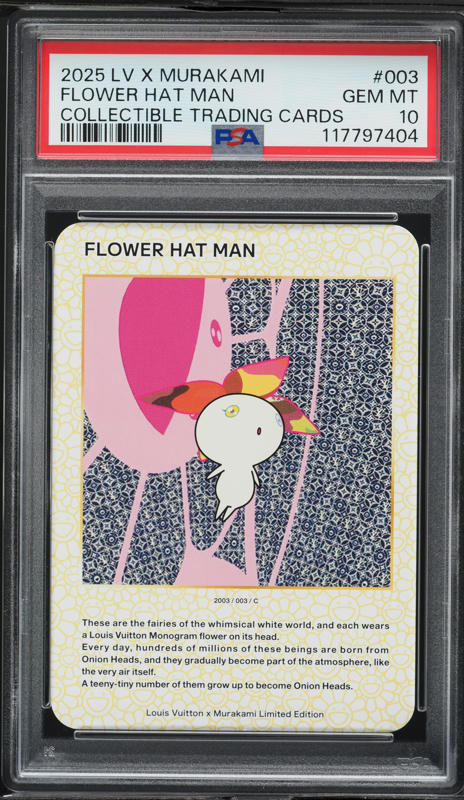 2025 Louis Vuitton X Murakami Collectible Flower Hat Man #3 PSA 10
