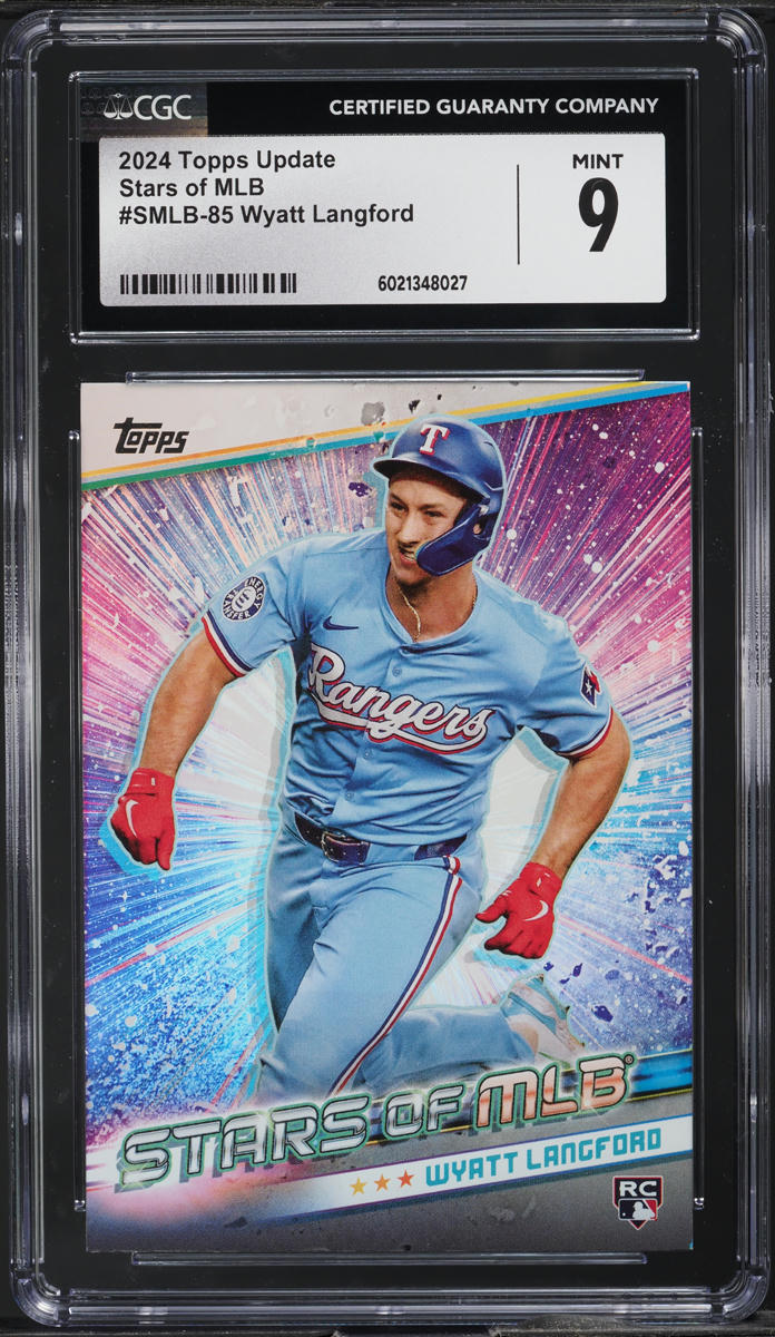 2024 Topps Update Stars Of MLB Wyatt Langford ROOKIE #SMLB-85 CGC 9 MINT