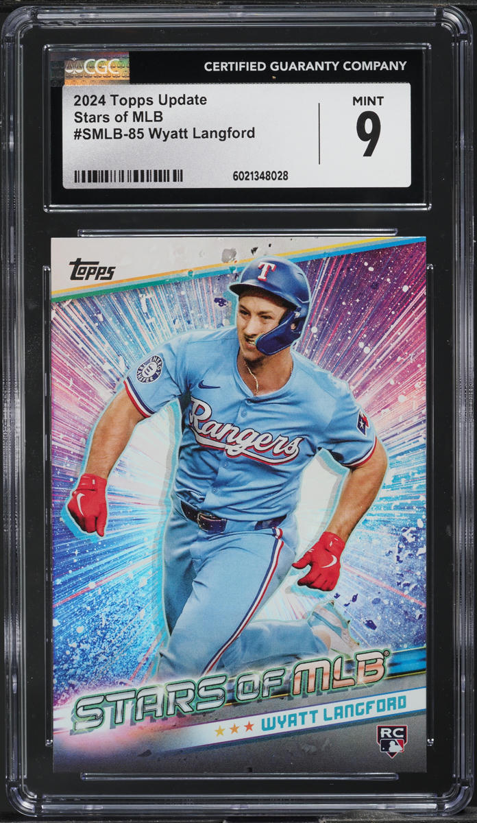 2024 Topps Update Stars Of MLB Wyatt Langford ROOKIE #SMLB-85 CGC 9 MINT