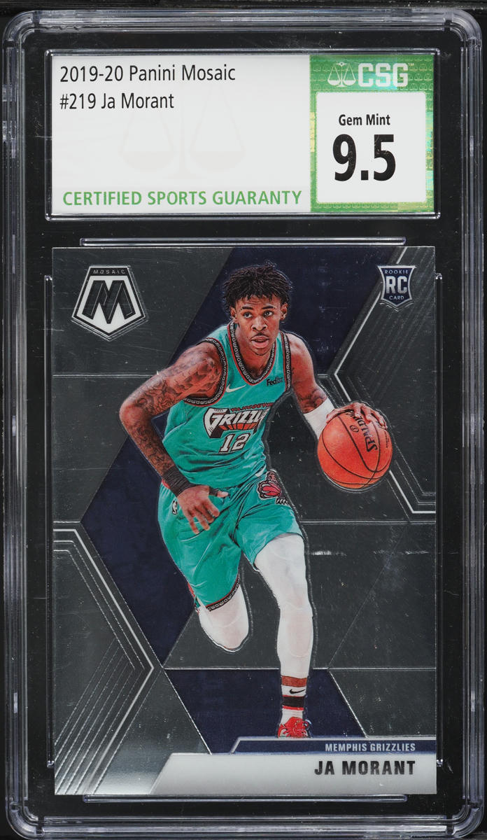 2019 Panini Mosaic Ja Morant ROOKIE #219 CSG 10 GEM MINT
