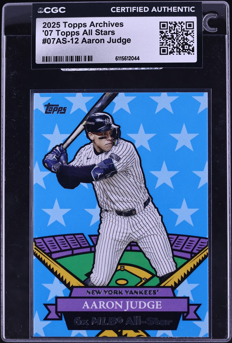 2025 Topps Archives '07 All Stars Aaron Judge #07AS-12 CGC AUTH