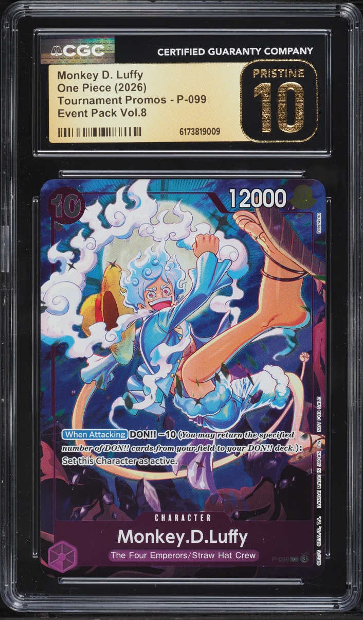 2026 One Piece Promo Event Pack Vol.8 Monkey D. Luffy #P-099 CGC 10 PRISTINE