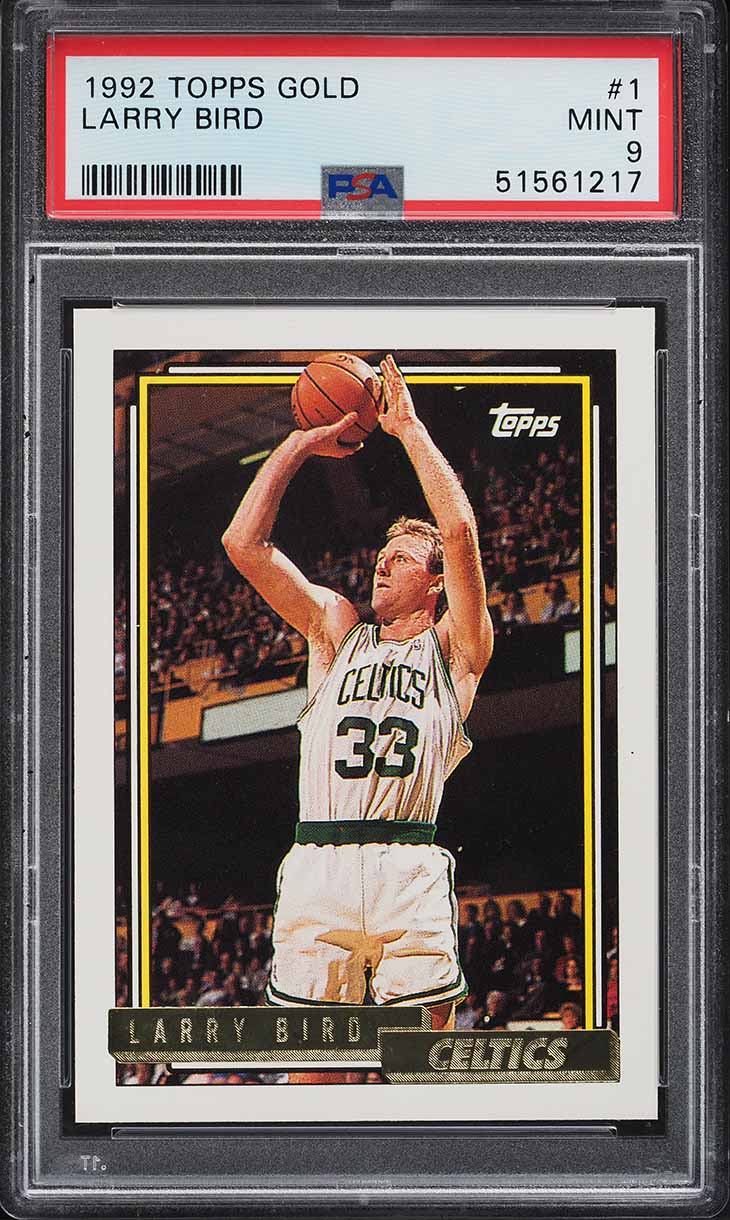 1992 Topps Gold Larry Bird #1 PSA 9 MINT