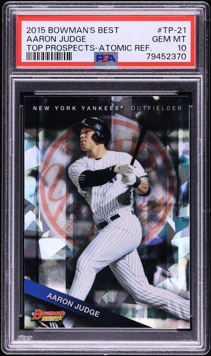 2015 Bowman Inception Prospect Aaron Judge ROOKIE RC AUTO #PA-AJ