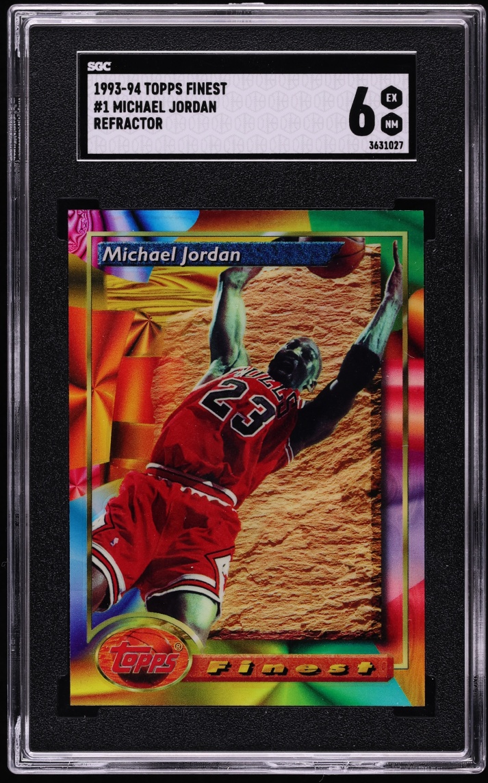 1993 Finest Basketball Refractor Michael Jordan #1 SGC 6 EXMT