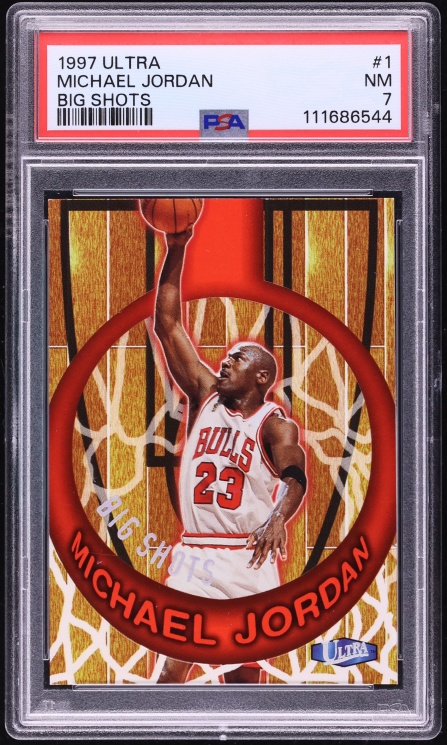 1997 Ultra Big Shots Michael Jordan #1 PSA 7 NRMT