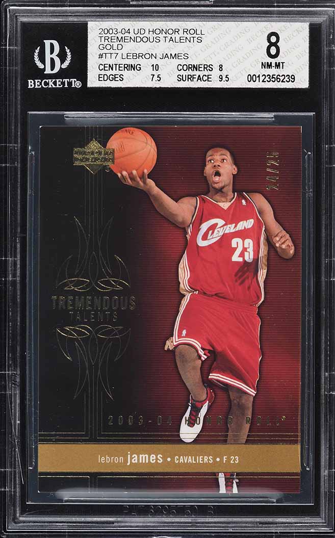 2003 Upper Deck Gold LeBron James ROOKIE /100 #301 BGS 9 MINT on