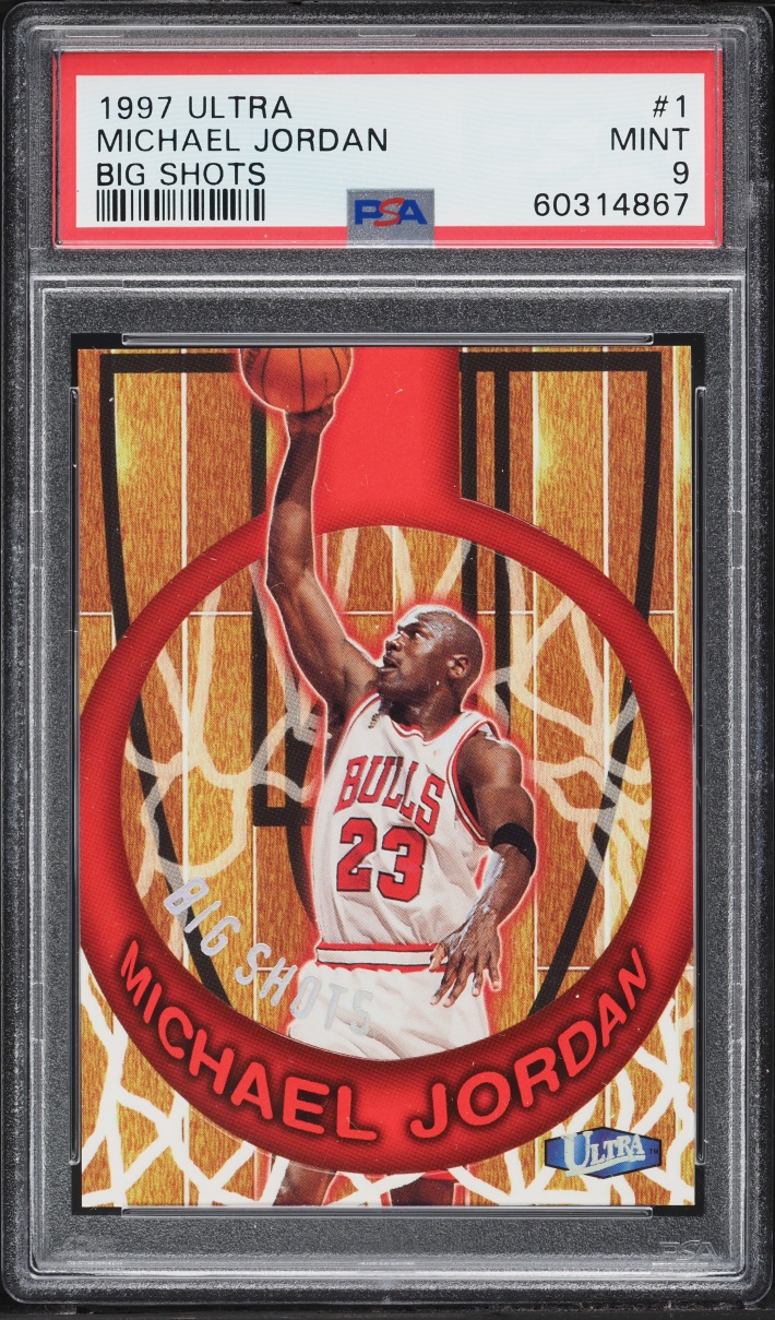 1997 Ultra Big Shots Michael Jordan #1 PSA 9 MINT - Photo 1