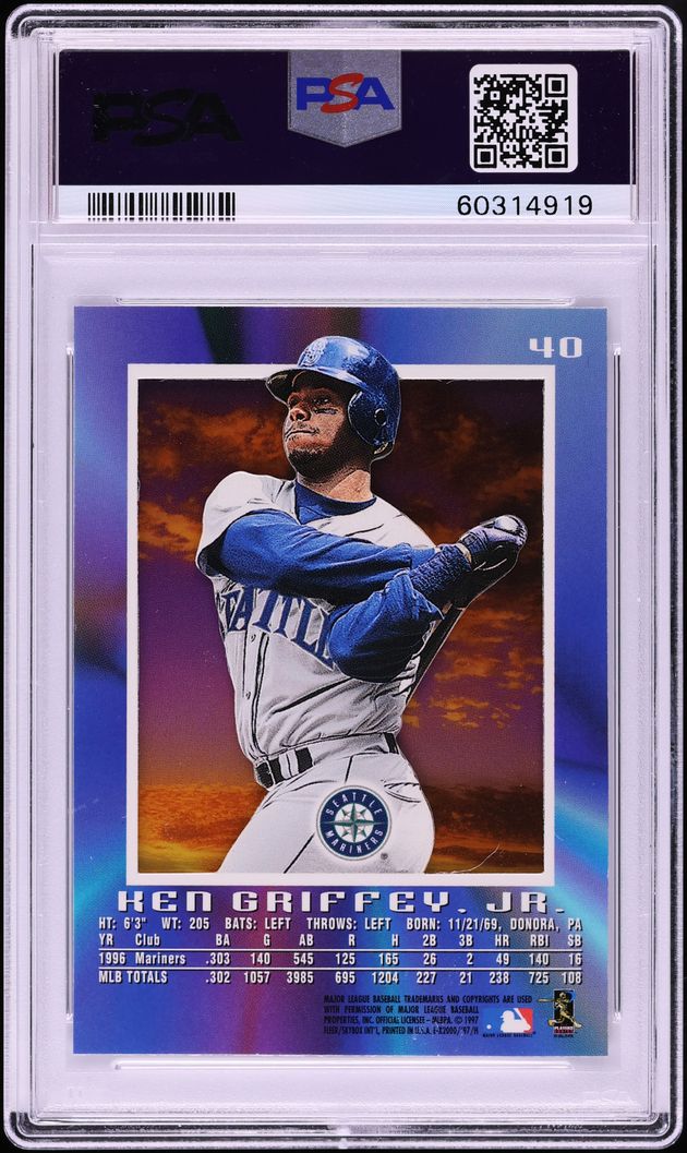 1997 Skybox E-X2000 Ken Griffey Jr. #40 PSA 9 MINT - Photo 2