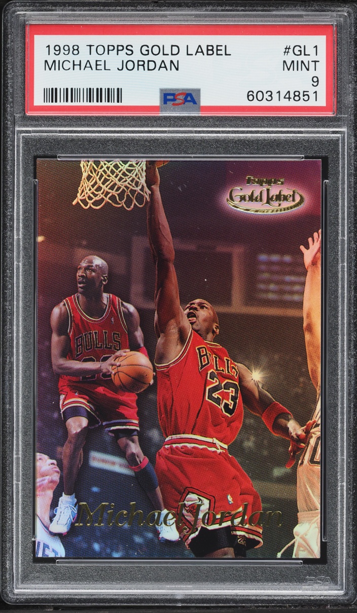 1998 Topps Gold Label Michael Jordan #GL1 PSA 9 MINT - Photo 1