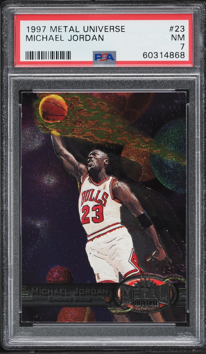 1997 Metal Universe Michael Jordan #23 PSA 7 NRMT - Photo 1