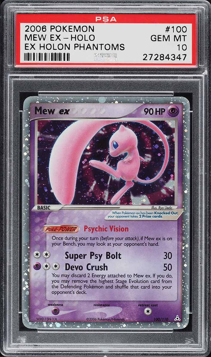 2006 Pokemon EX Holon Phantoms Holo Mew ex #100 PSA 10 GEM MINT