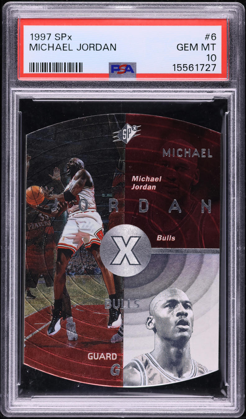 1997 SPx Die-Cut Michael Jordan #6 PSA 10 GEM MINT