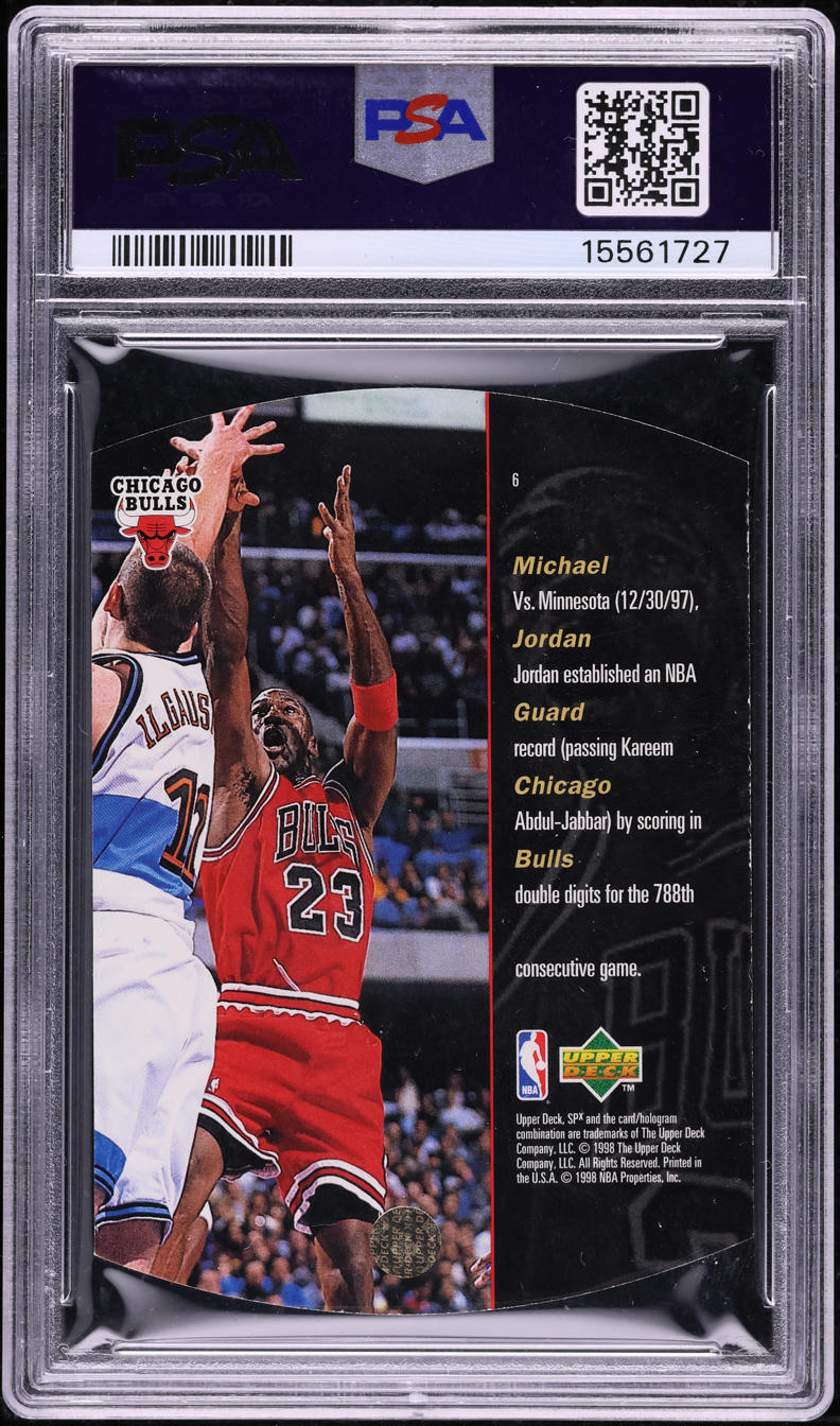 1997 SPx Die-Cut Michael Jordan #6 PSA 10 GEM MINT