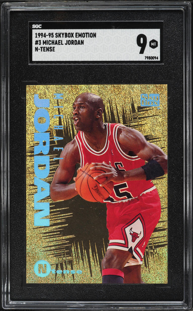 1994 Skybox Emotion N-Tense Michael Jordan #3 SGC 9 MINT
