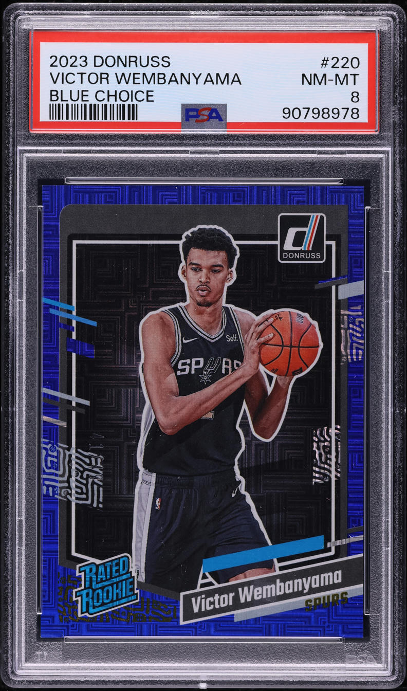 2023 Donruss Blue Choice Victor Wembanyama ROOKIE #220 PSA 8 NM-MT