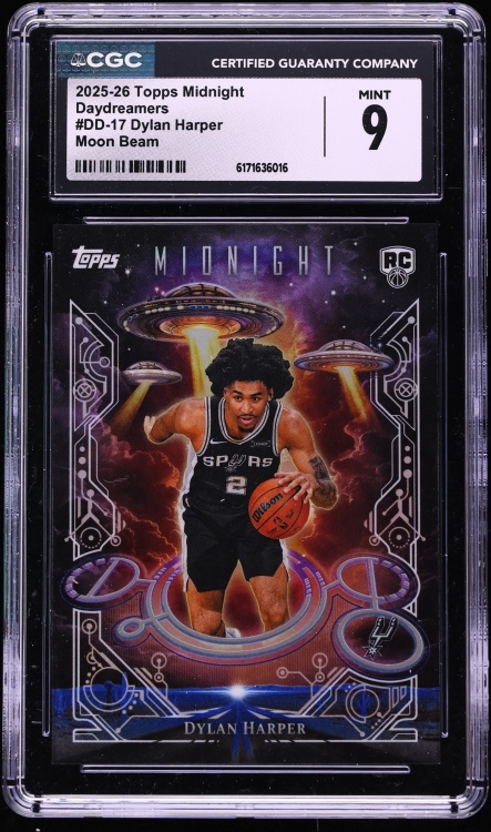 2025 Topps Midnight Daydreamers Moon Beam Dylan Harper ROOKIE #DD-17 CGC 9 MINT