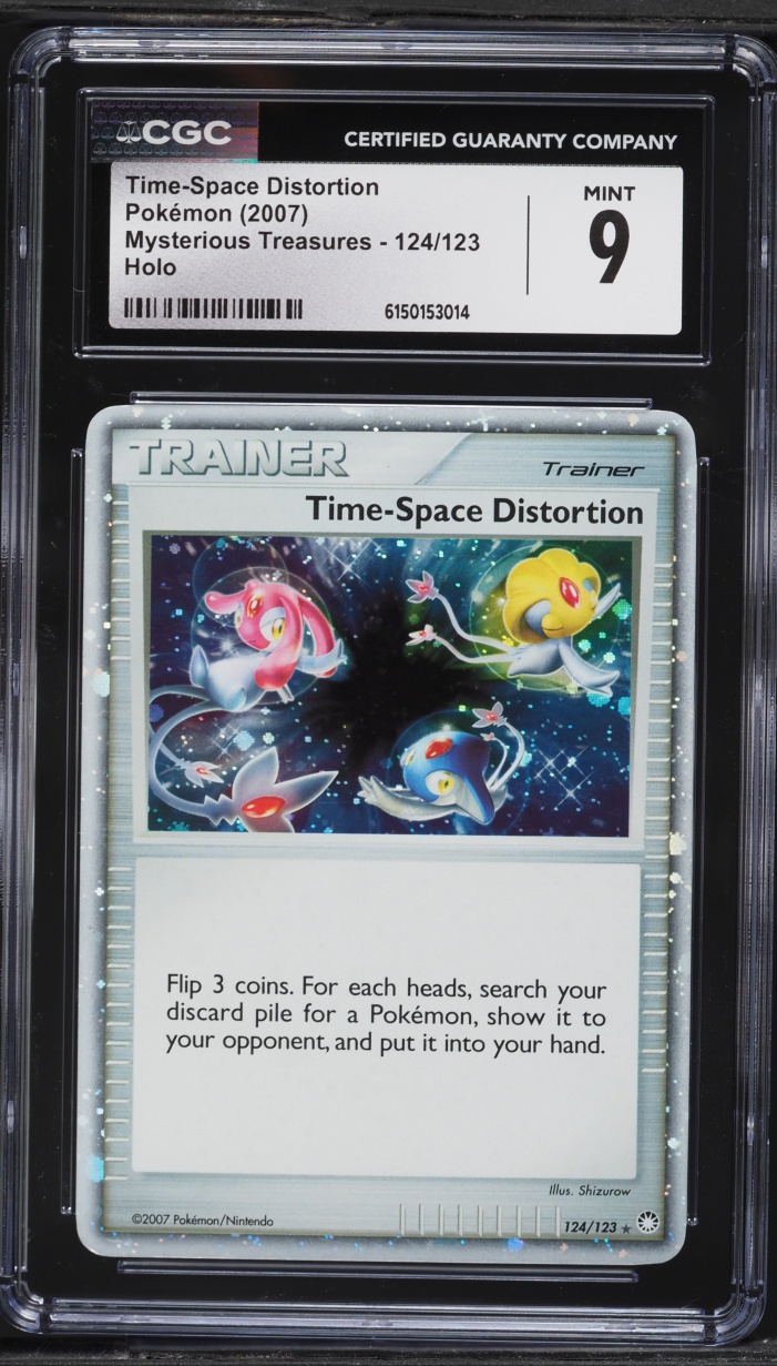 2007 Pokemon Diamond & Pearl Mysterious Treasures Holo Time-Space Distortion #124 CGC 9 MINT