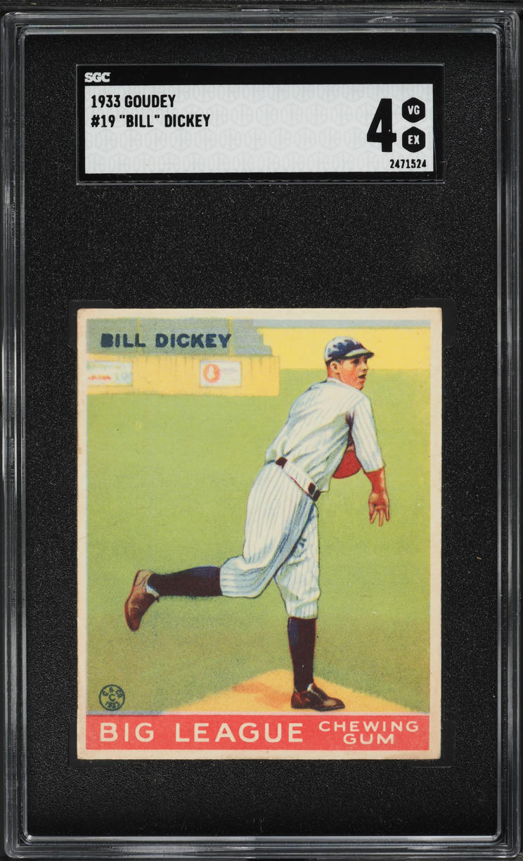 1933 Goudey Bill Dickey #19 SGC 4 VGEX