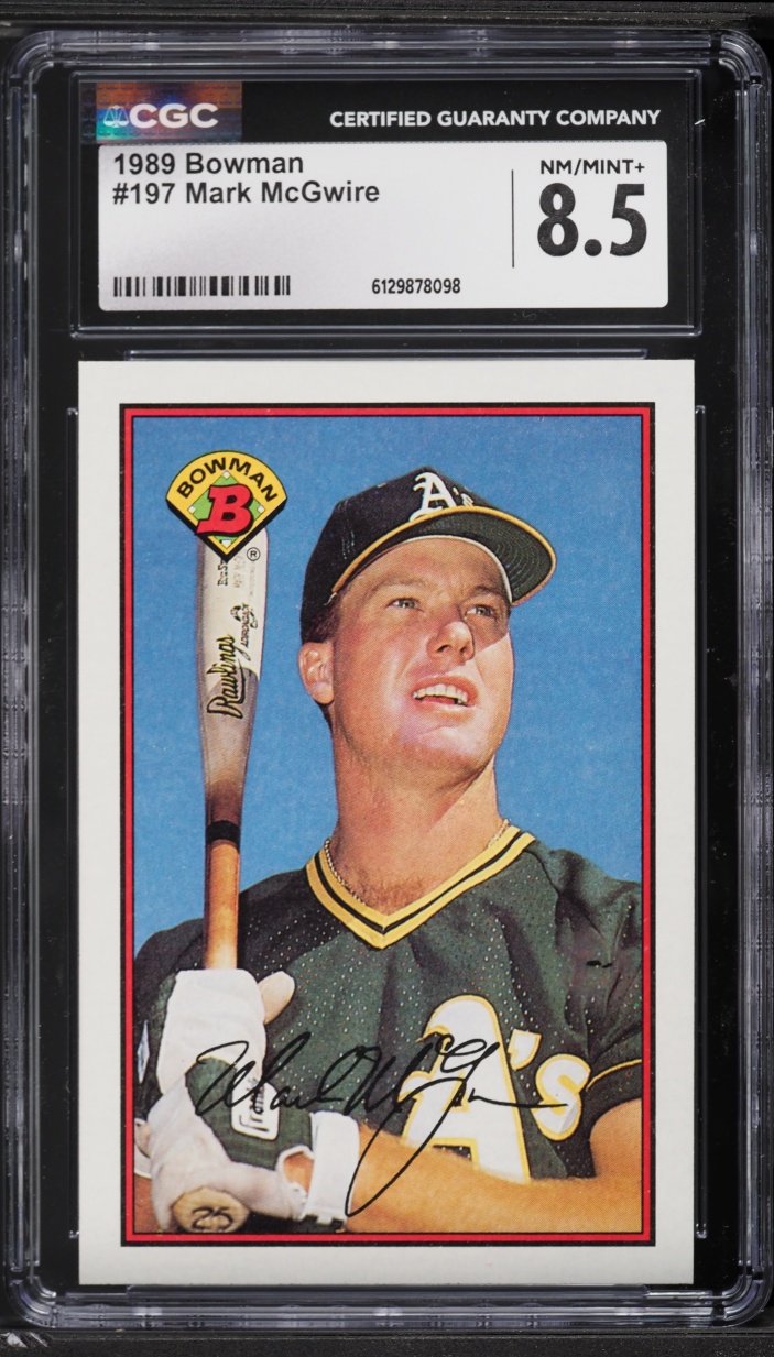 1989 Bowman Mark McGwire #197 CGC 8.5 NM-MT+