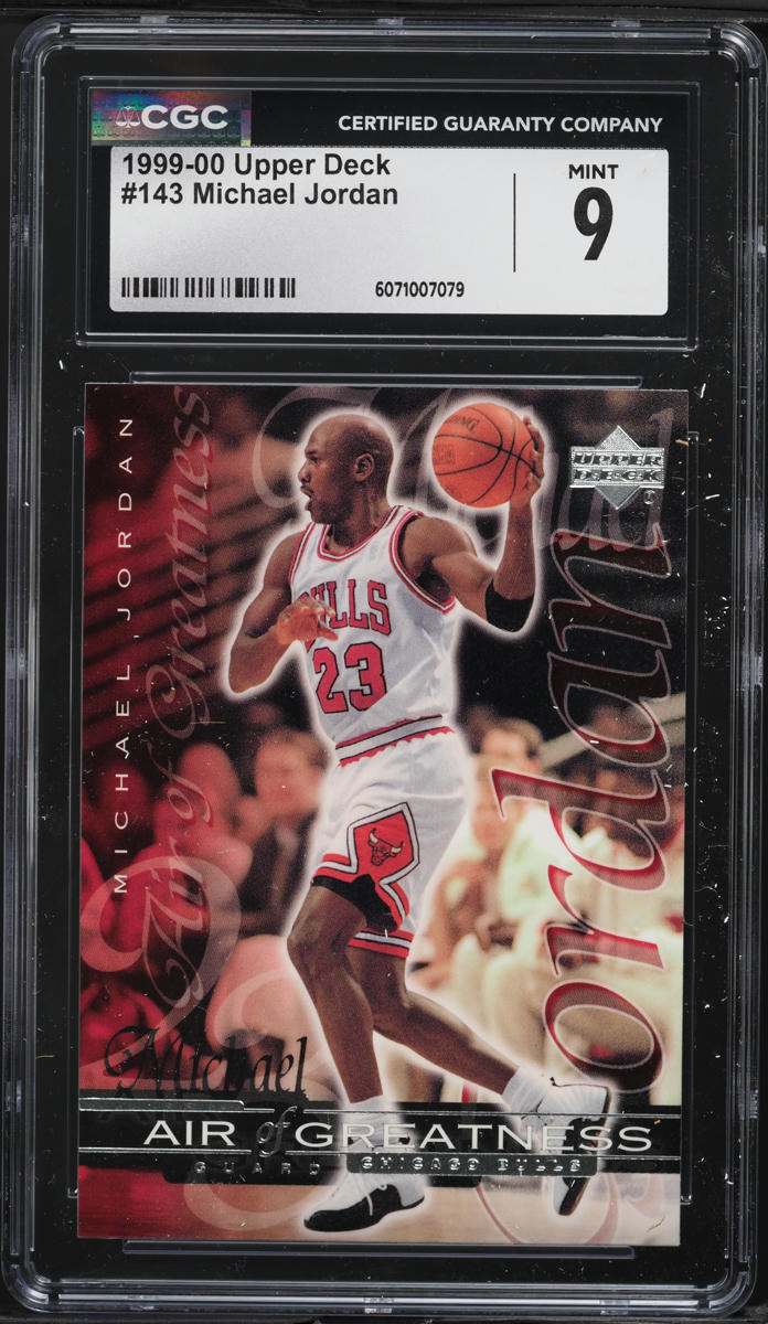 1999 Upper Deck Basketball Michael Jordan #143 CGC 9 MINT