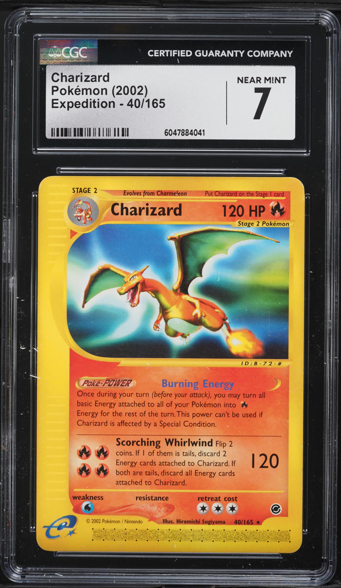 2002 Pokemon Expedition Charizard #40 CGC 7 NRMT