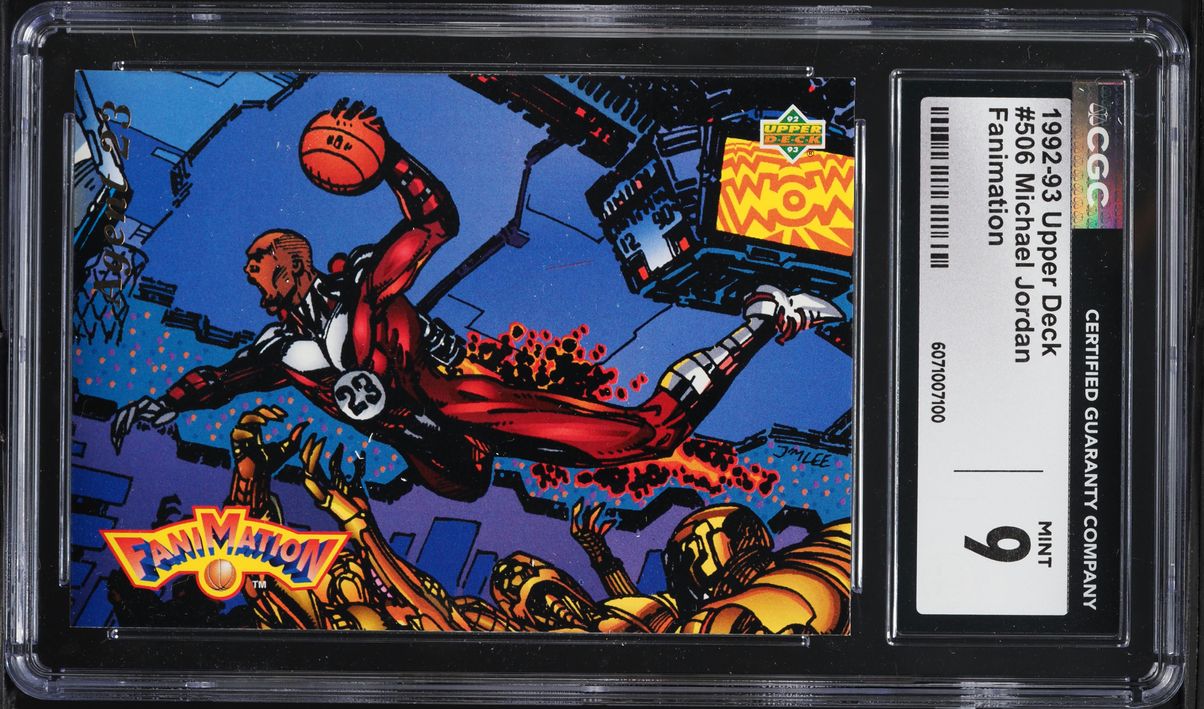 1992 Upper Deck Fanimation Michael Jordan #506 CGC 9 MINT