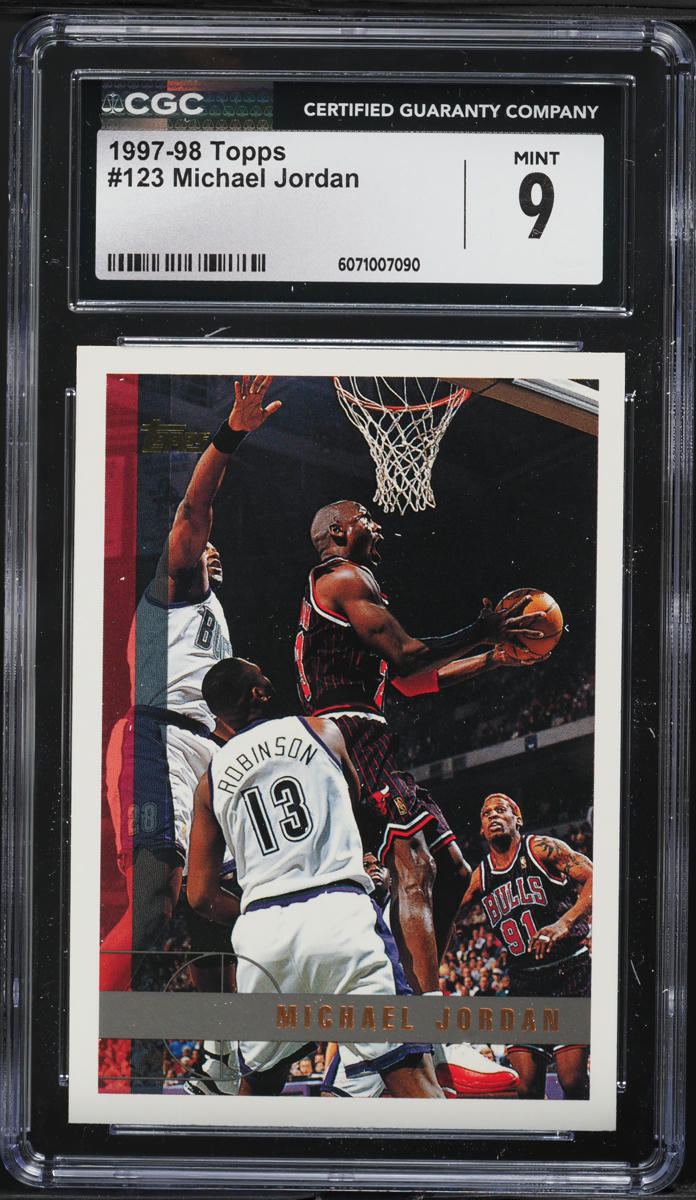 1997 Topps Basketball Michael Jordan #123 CGC 9 MINT