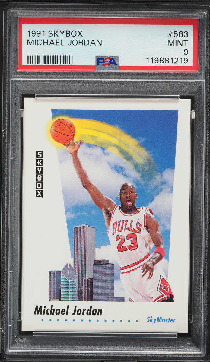 1991 Skybox Basketball Michael Jordan #583 PSA 9 MINT