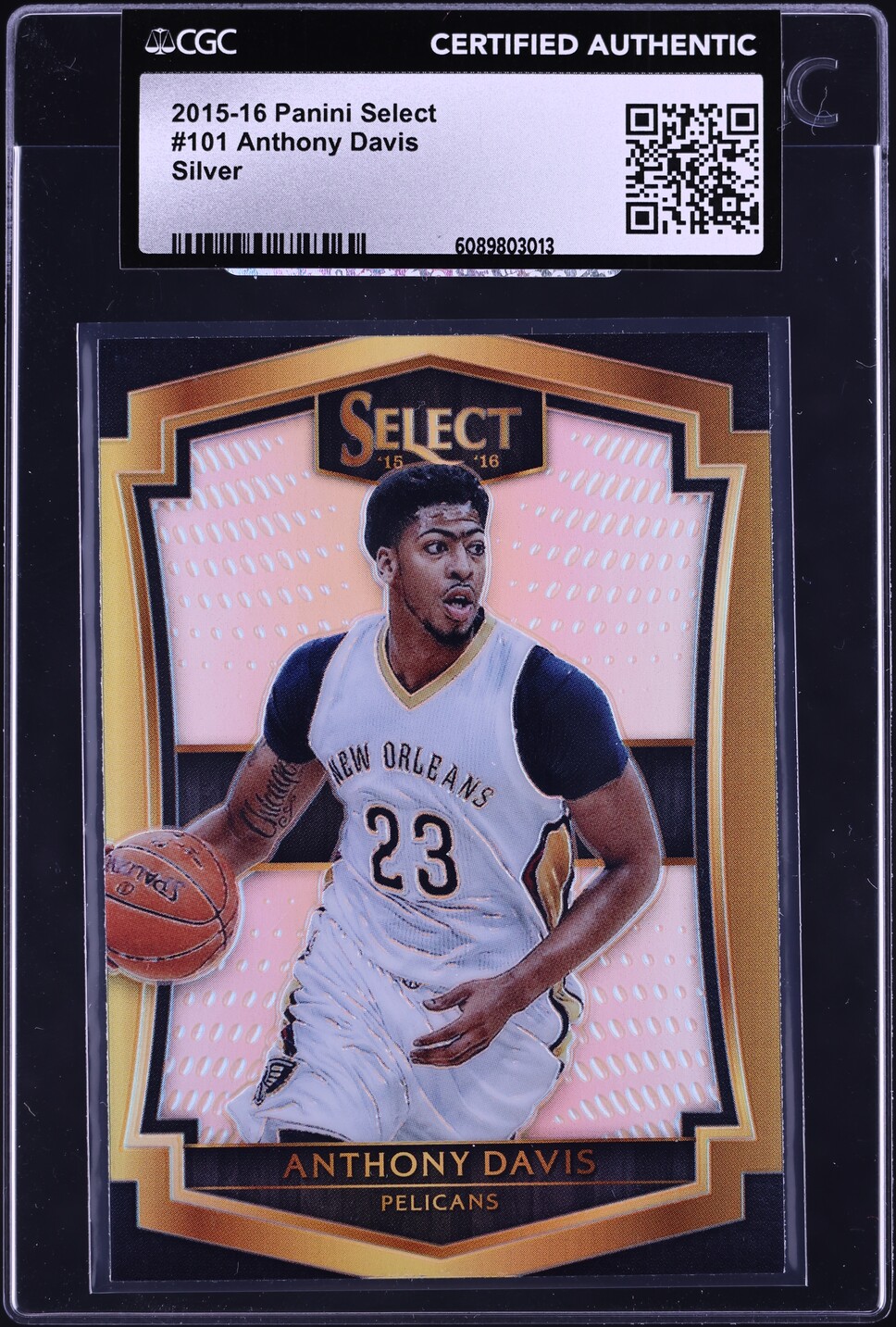 2015 Select Silver Anthony Davis #101 CGC AUTH