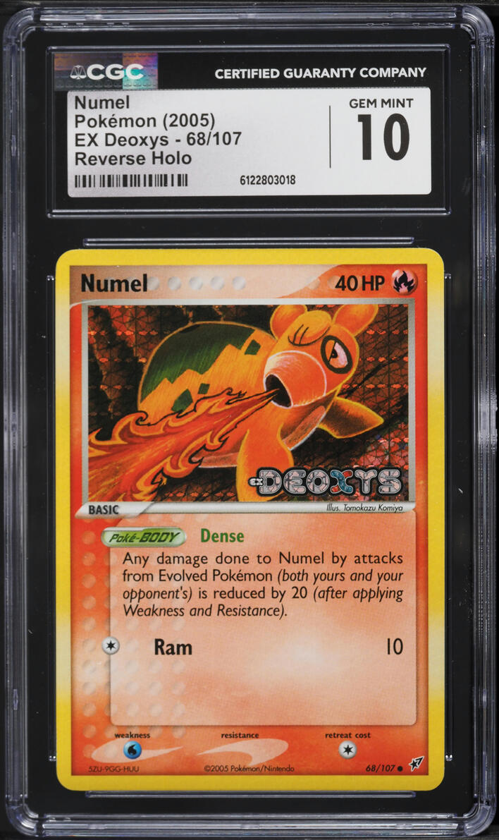 2005 Pokemon EX Deoxys Reverse Holo Numel #68 CGC 10 GEM MINT