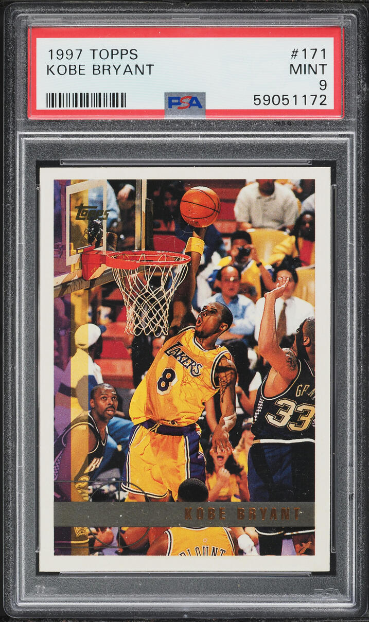 1997 Topps Basketball Kobe Bryant #171 PSA 9 MINT