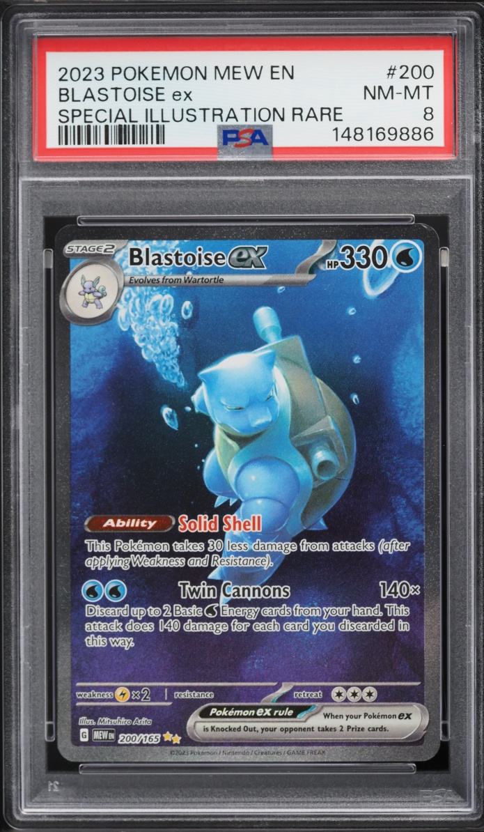 2023 Pokemon Scarlet & Violet 151 SIR Blastoise Ex #200 PSA 8 NM-MT