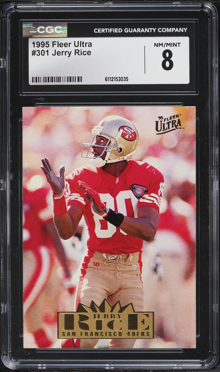 1995 Ultra Gold Medallion Jerry Rice #301 CGC 8 NM-MT