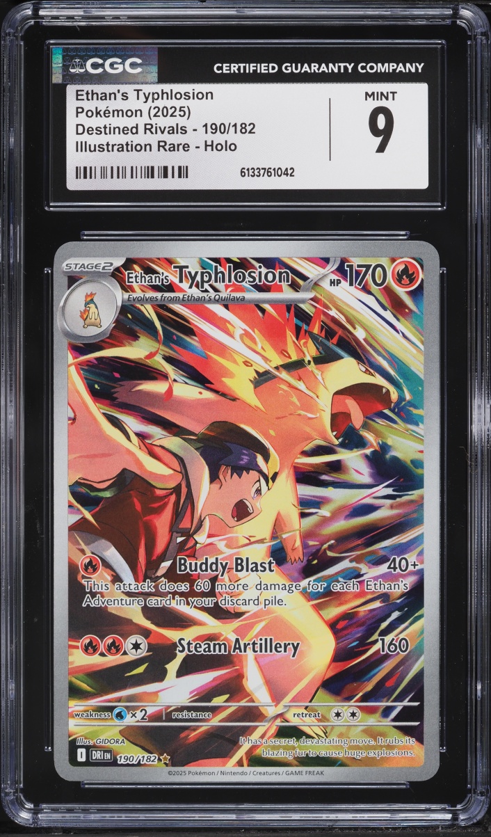 2025 Pokemon Scarlet & Violet Destined Rivals IR Ethan's Typhlosion #190 CGC 9 MINT