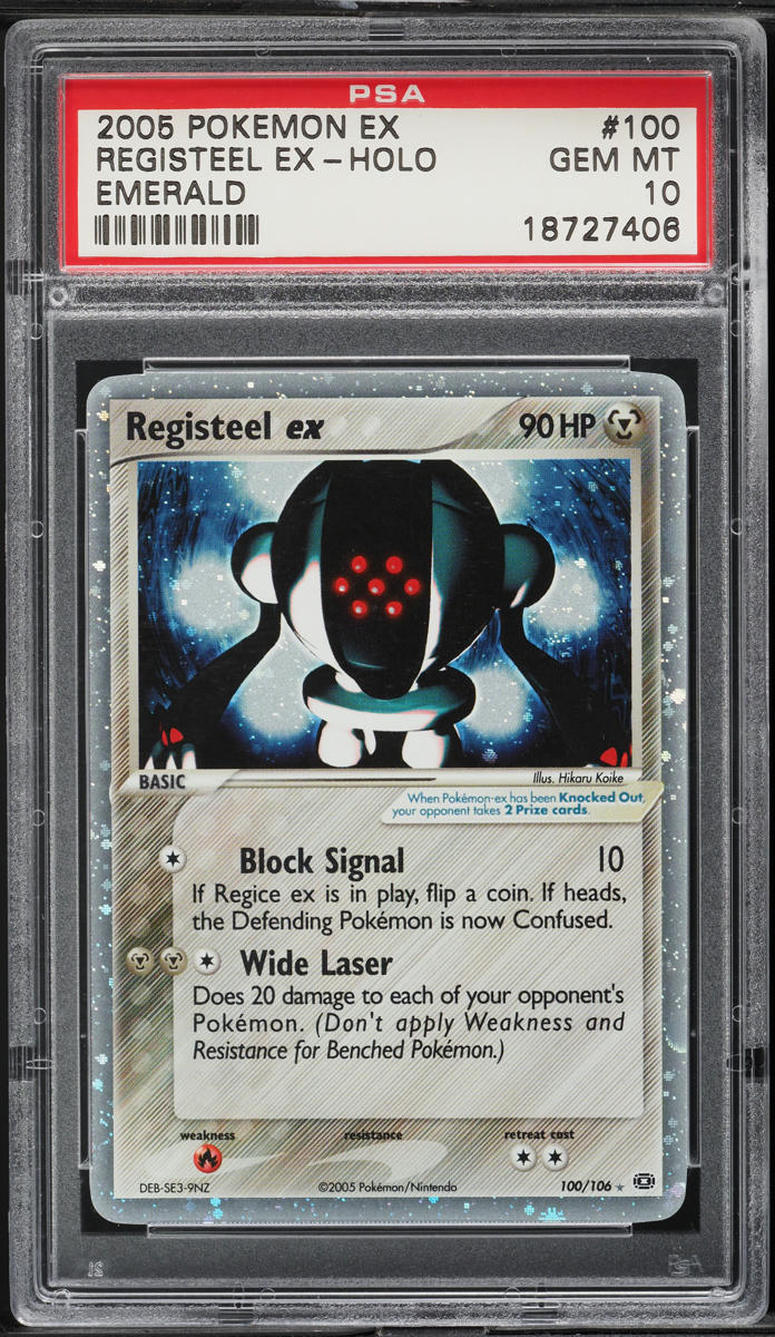 2005 Pokemon EX Emerald Holo Registeel ex #100 PSA 10 GEM MINT
