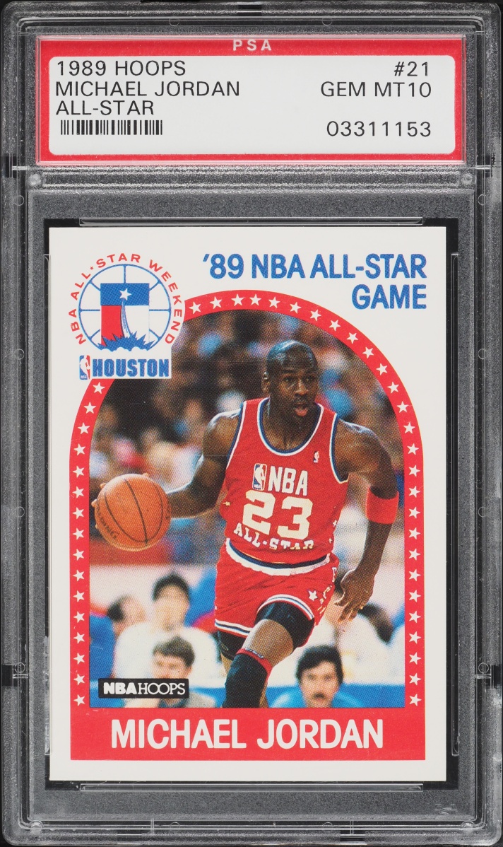 1989 Hoops Michael Jordan ALL-STAR #21 PSA 10 GEM MINT