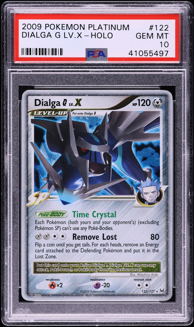 2009 Pokemon Platinum Holo Dialga G Lv.X #122 PSA 10 GEM MINT