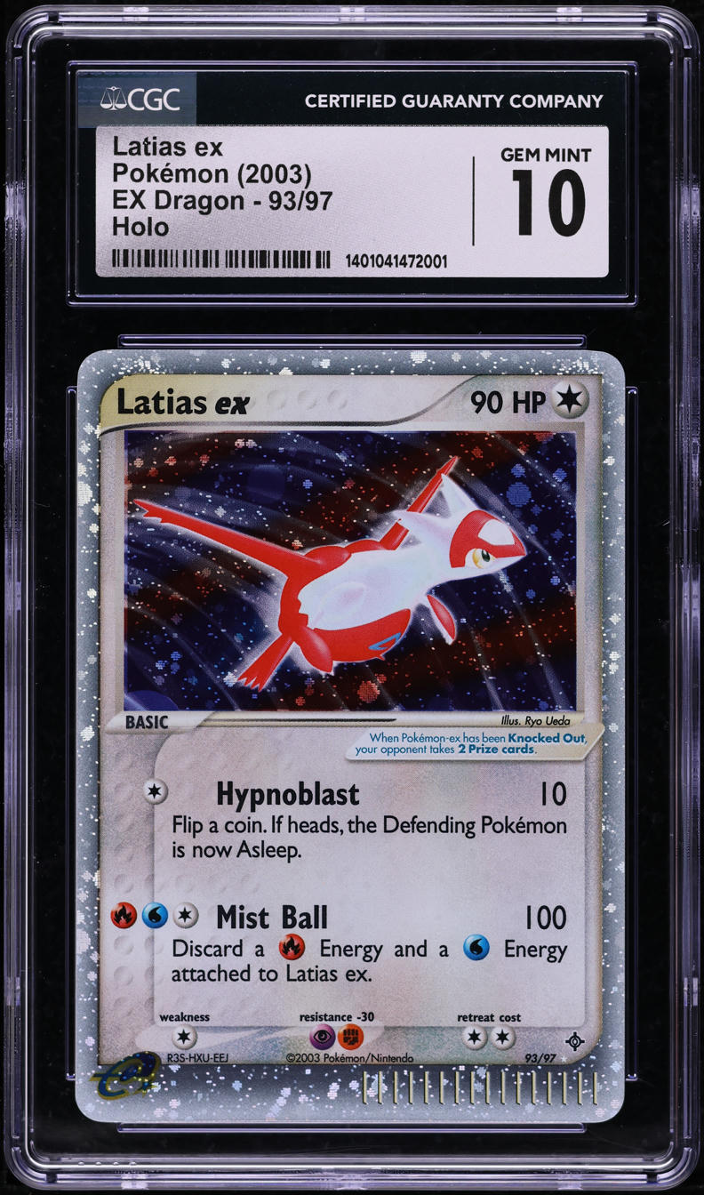 2003 Pokemon EX Dragon Holo Latias ex #93 CGC 10 GEM MINT