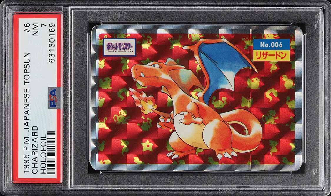 1997 Pokemon Japanese Topsun Holofoil Charizard #6 PSA 7 NRMT